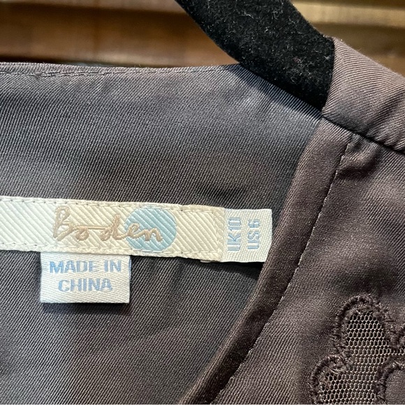 Boden Dark Gray long sleeve silk blend blouse - Picture 10 of 10